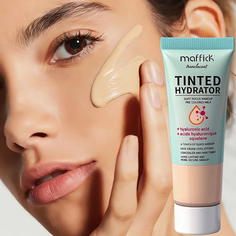 Primer truccante colorato che leviga la pelle, nasconde i pori e le linee sottili, è impermeabile e resistente al sudore, a lunga tenuta, leggero e traspirante, creando un look base trasparente e naturale.