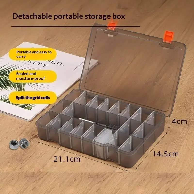 10/15/24/36/48 ransparent Compartment Plastic Storage Box Jewelry Earring Box Bead Container Storage Case Display Organizer