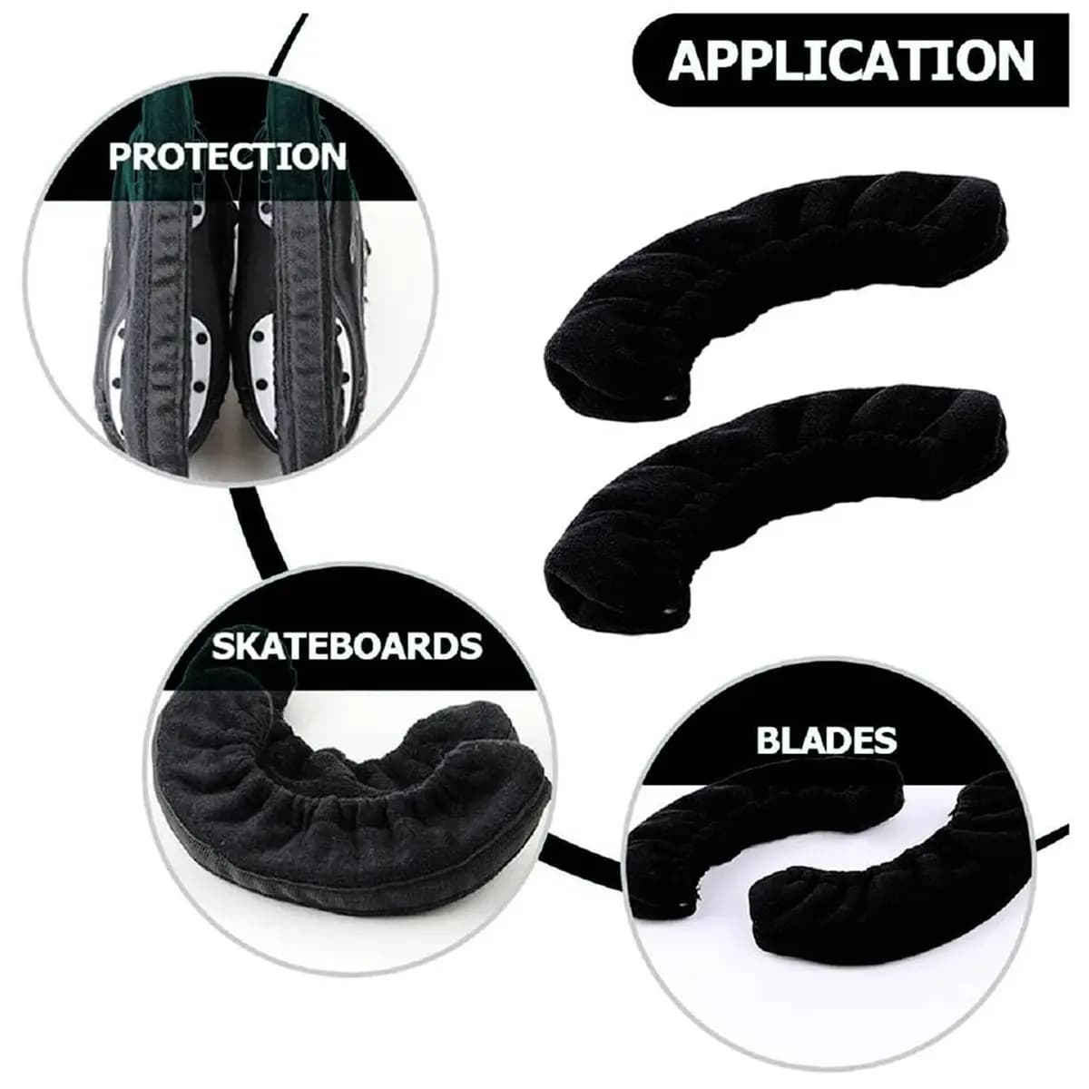 ABXY Ice Skate Guards, Ice Skate Blade Covers for Men Women, 1 Pair Skate Guards, Ice Skating Accessories