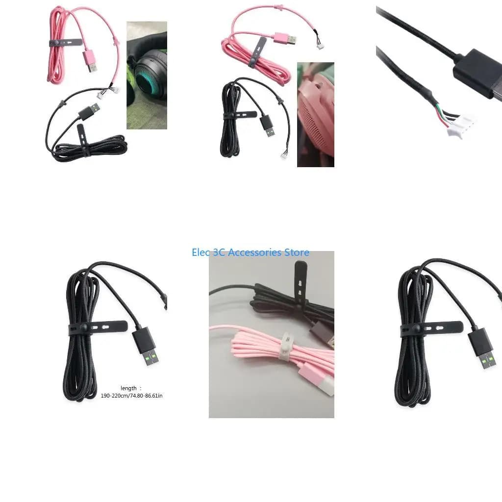 Y51A USB Gaming Headset Cable Wire for Kraken / 7.1 V2 RGB /