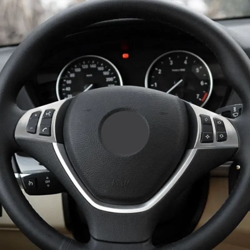 Car Styling Volante Cornice Decorazione Copertura Trim Per BMW X5 E70 X6 E71 2008-2014 Accessori Interni In Acciaio Inox