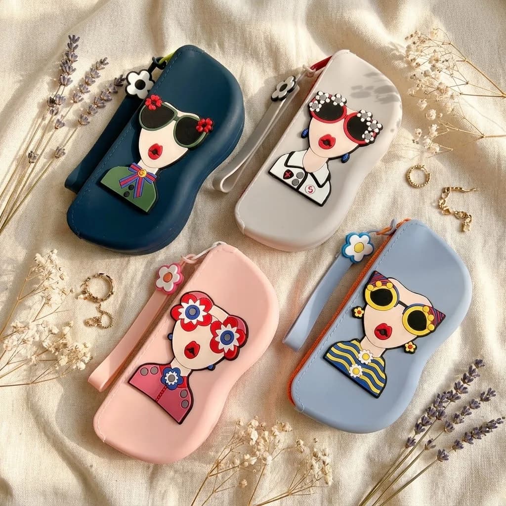 New High Quality Durable Portable Multifunctional Glasses Bag Dustproof Waterproof Coin Purse Silicone Small Items Bags