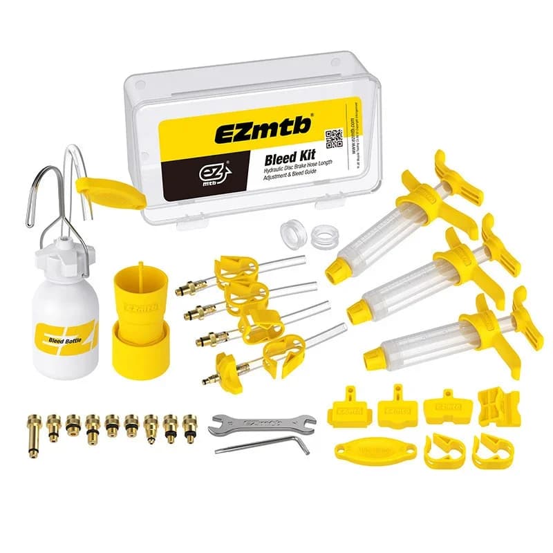 Kit di spurgo olio per freni a disco idraulici Ezmtb per biciclette, compatibile con SRAM, SHIMANO, MAGURA, Avid, XTECH, ZOOM, strumento di riparazione freni per MTB e bici da strada