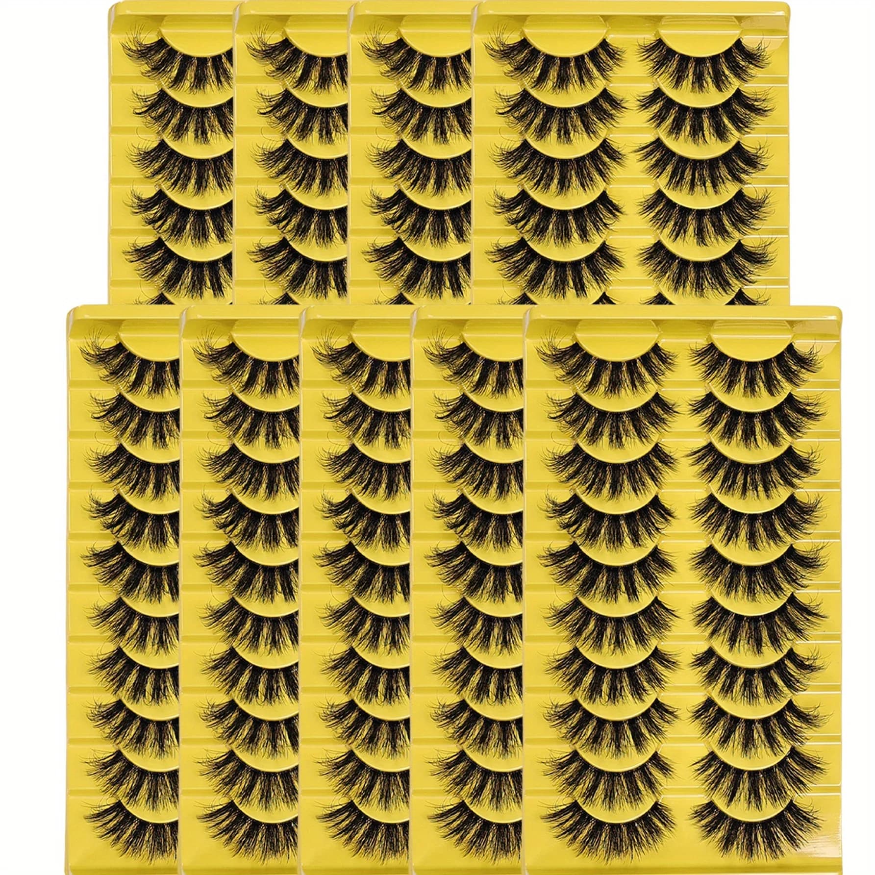 90 paia/9 pacchi soffici ciglia finte ciglia finte sottili volume spesso ciglia finte ciglia finte ricci