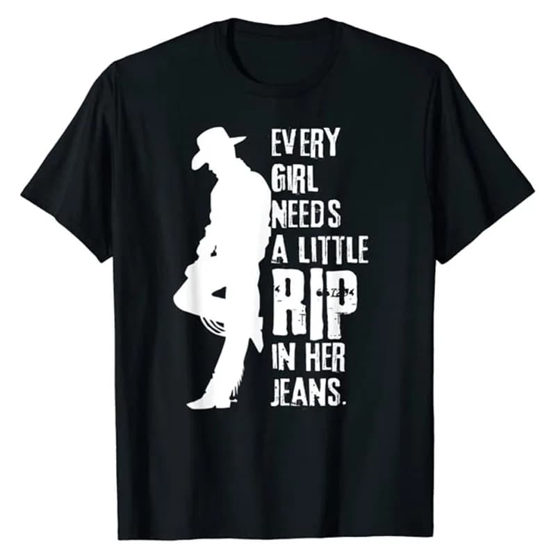 Ogni ragazza ha bisogno di un po' di stile nel suo look: divertente t-shirt con grafica western, maglietta cowboy, top, regali originali e accattivanti, camicette a maniche corte.