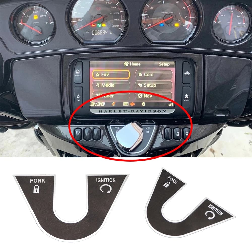 Adesivo in alluminio personalizzato per Harley Electra Street Glide LIMITED FLHX FLHTK CVO 2014-2022