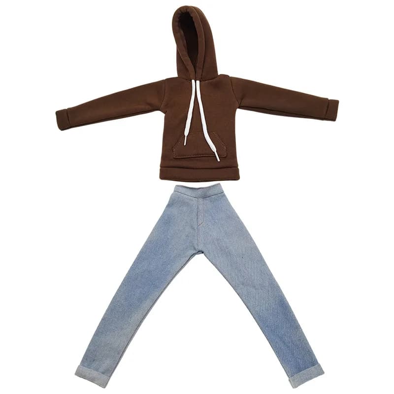 Accessori per vestiti per bambole da ragazzo da 60 cm 1/3 Bjd Felpa con cappuccio Gonna Abito per ragazze Vestire accessori per giocattoli