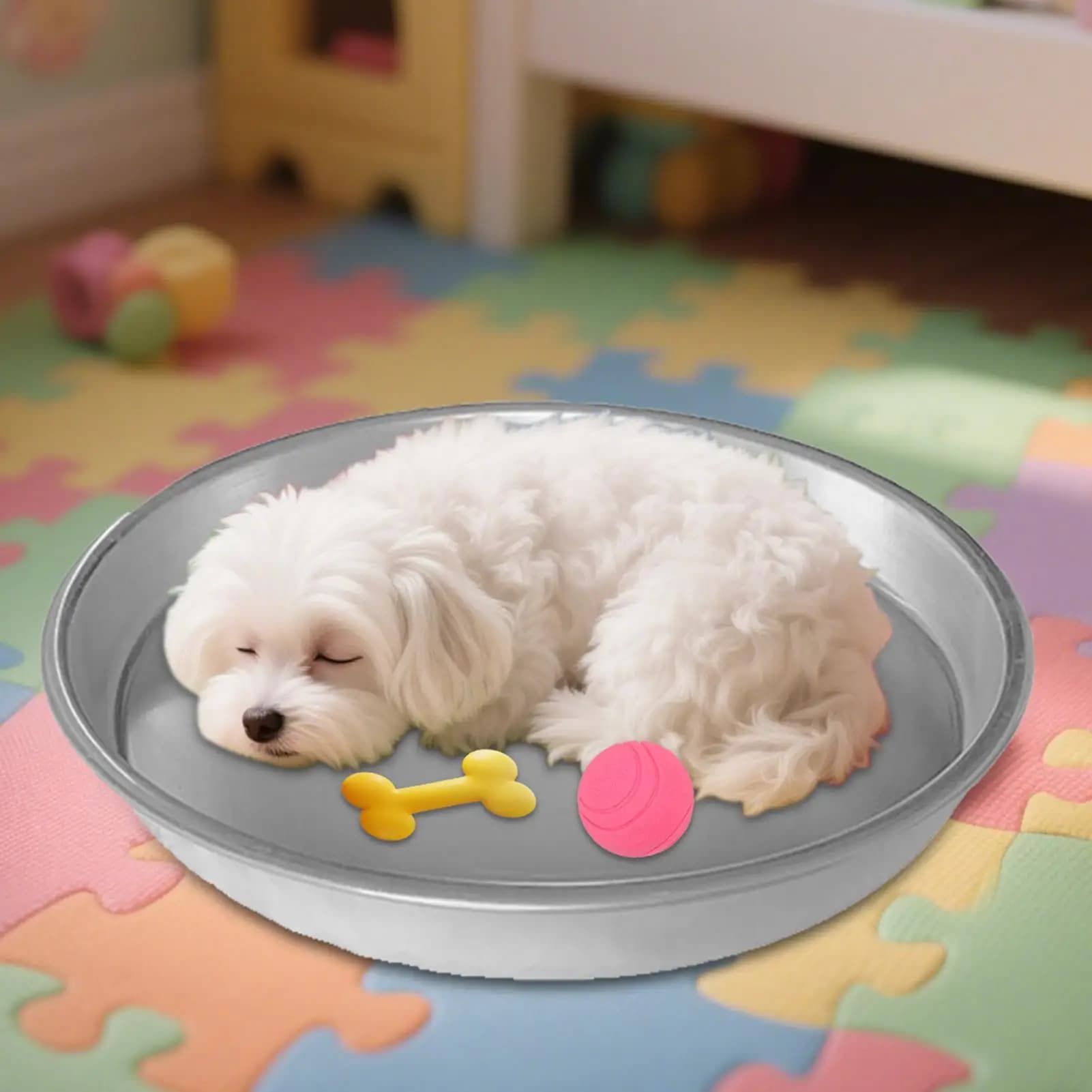 Letto rinfrescante per cani Letto rinfrescante in alluminio da 15,7 pollici per gatti Lettino per animali domestici lavabile portatile antiscivolo per pavimento esterno interno per climi caldi