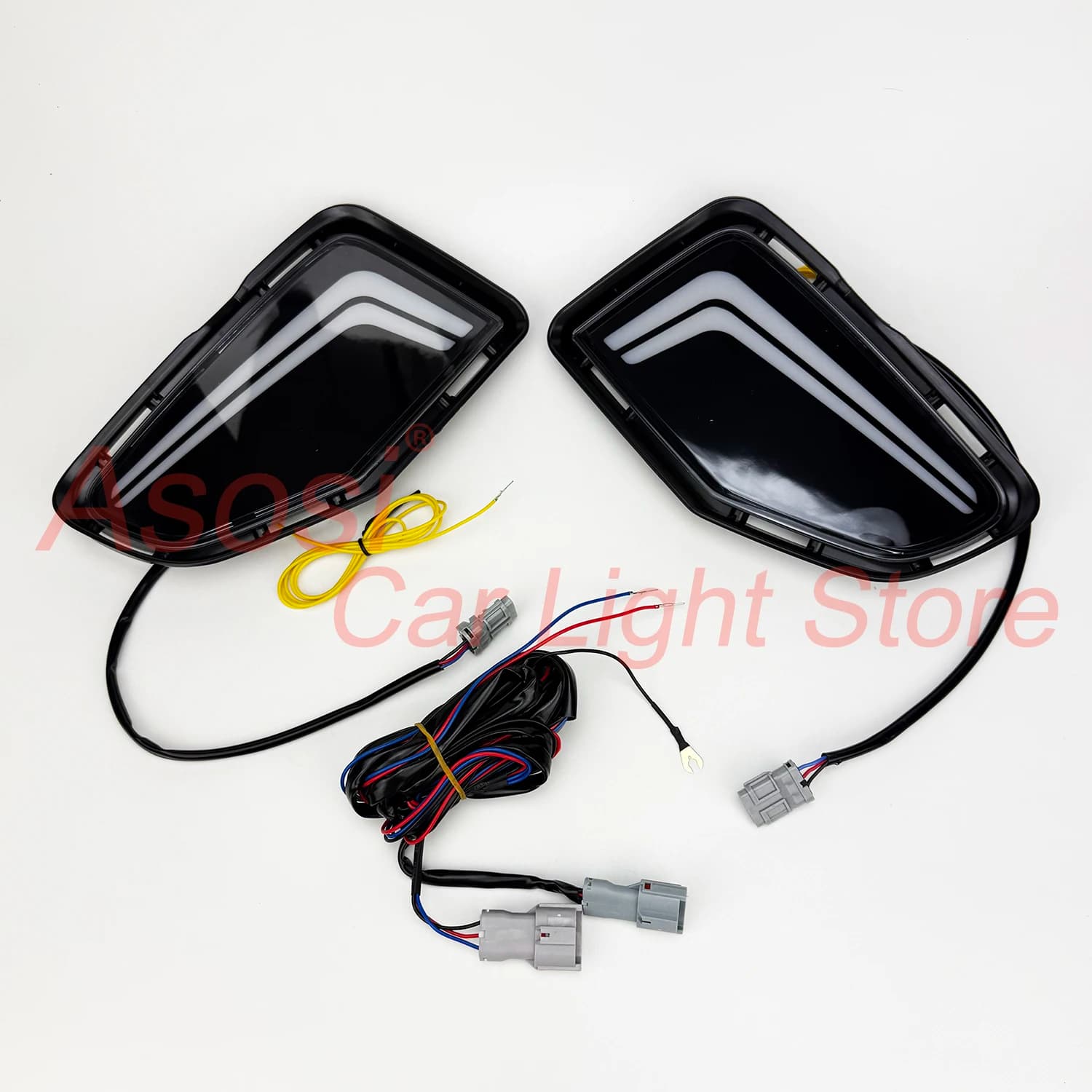 Paraurti anteriore LED DRL Luci di marcia diurna con funzione indicatori di direzione per Toyota Corolla Cross Hybrid 2024-2026