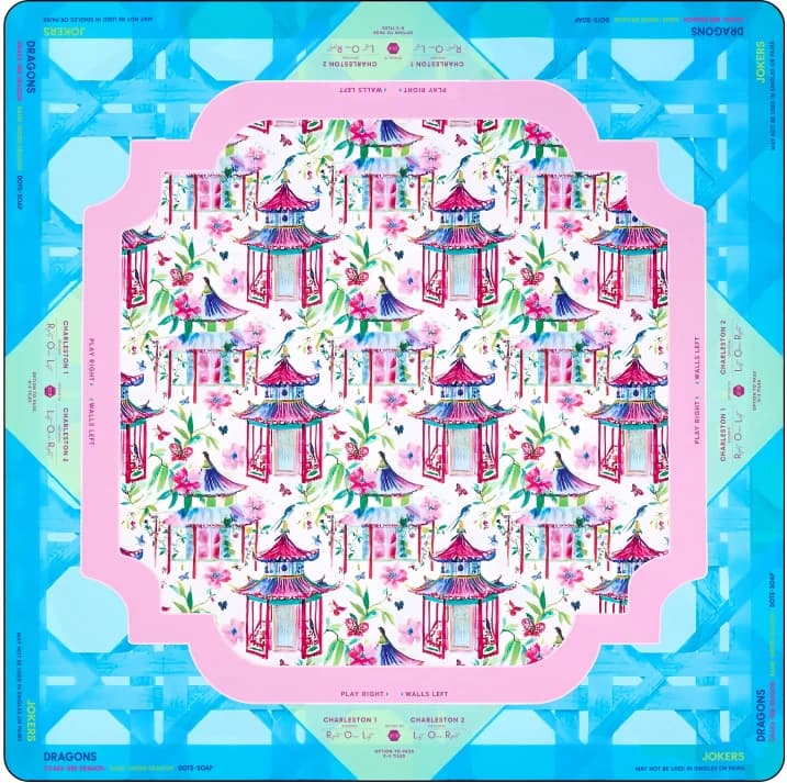 Cute Mahjong Mat Neoprene Rubber Mat Free Sample for Mahjong Casino Poker Party Game Tables