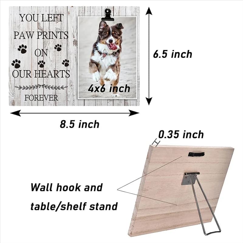 Pet Frame A72P Dog Frame Memorial Frame for Animal Loss 4X6 For Pet Lover, Birthday Gift