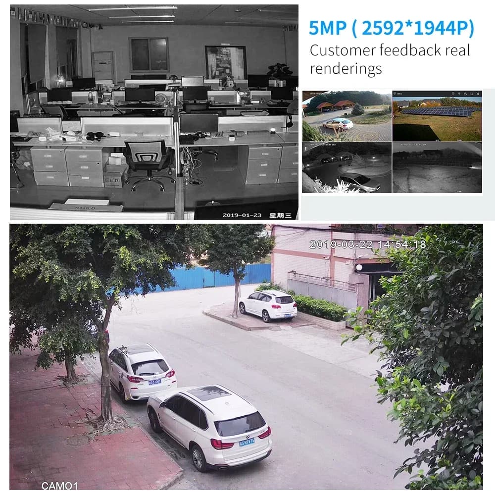 H.265 Completo Wired Bullet Ip66 16 Telecamera Nvr Kit Sorveglianza di sicurezza 5MP Poe Sistema di telecamere CCTV a 16 canali