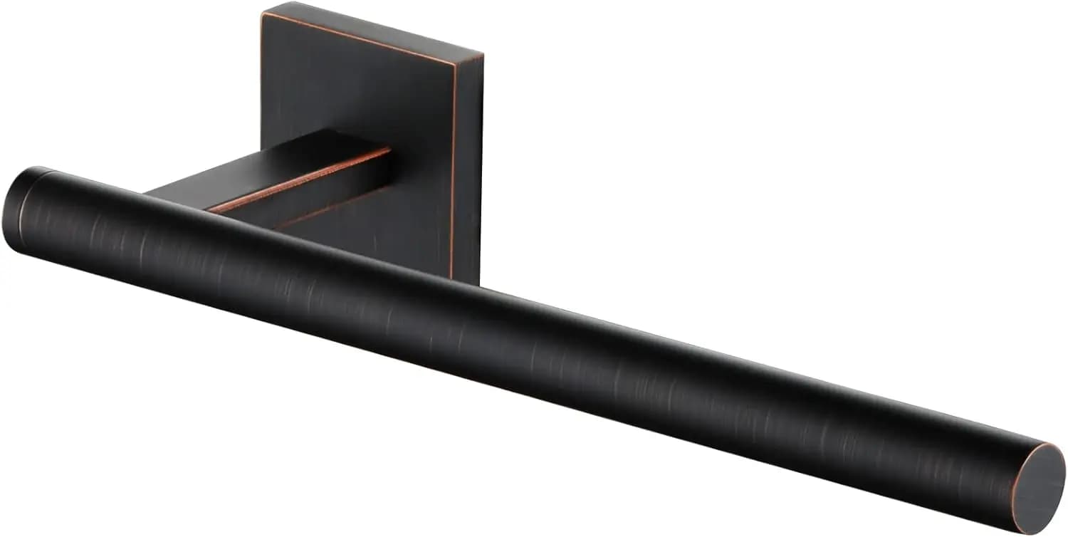Portasciugamani da Parete per Bagno, Supporto per Asciugamani in Acciaio Inox per Toilette e Cucina, Finitura Bronzo Lucidato a Olio