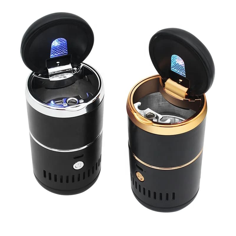 2022 nuovo design mini aspirapolvere senza fili portatile con LED X901 USB batteria fonte di alimentazione tavolo per auto posacenere per sigarette da tavolo