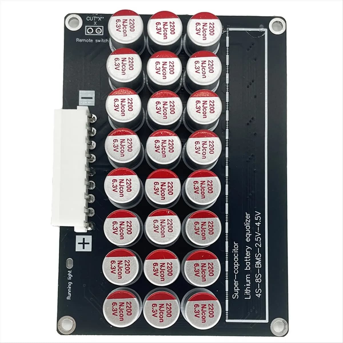 (ABDH) Scheda di Bilanciamento Attivo a Condensatori 8S 5A per Batterie al Litio, Bilanciatore a Trasferimento di Energia per Litio Ternario e Litio Ferro Fosfato
