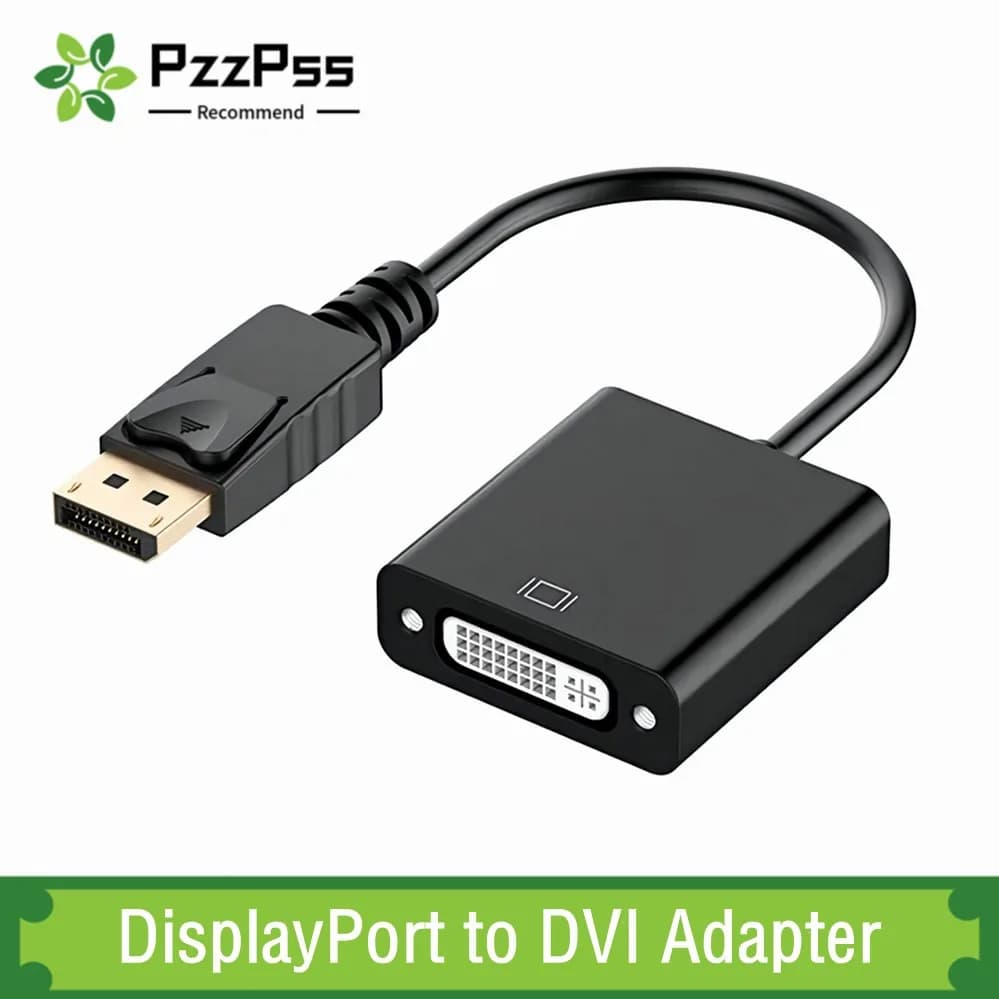 Adattatore cavo DisplayPort a DVI Display Port Convertitore DP a DVI HD 1080p Maschio a Femmina per PC Laptop Monitor HDTV Proiettore