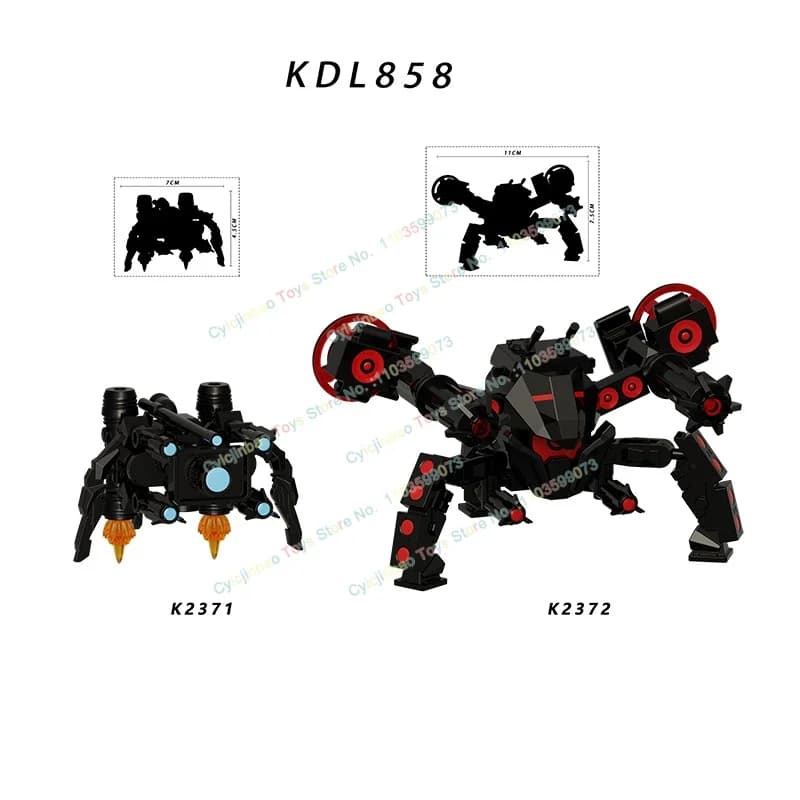 KDL858 Comic Series Toilet Man mini monitor Models Action Figure Building Blocks Accessories Fun Desk Toys for Kids Gifts