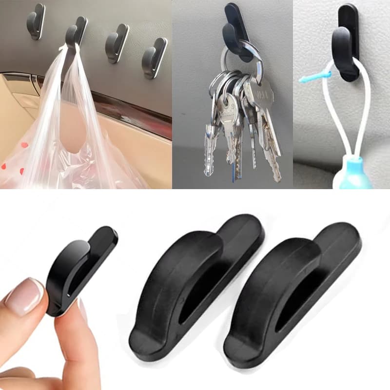 Organizzatore di ganci per auto Gancio autoadesivo per cavo USB Borsa per chiavi per cuffie Cucina Bagno Mini ganci Organizzatore di stoccaggio