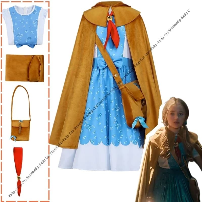 Holly Wheeler Cosplay Costumes for Girls, Dress with Scarf, Dresses for Dresses TV, Outfit for Halloween, Carnival, Party in Mask