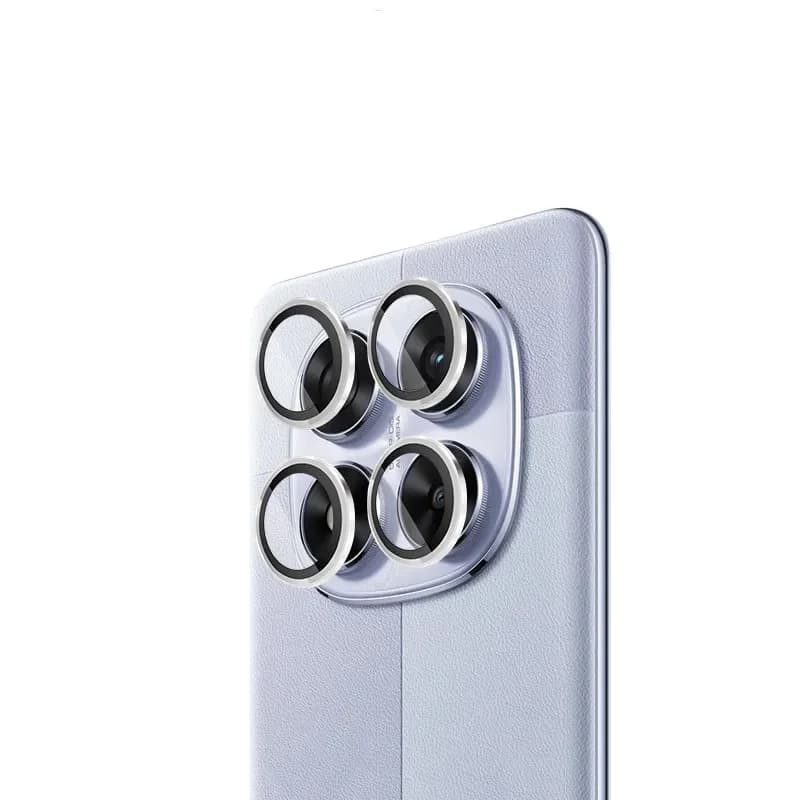 1 Set pellicola protettiva per obiettivo per Xiaomi Redmi Note 14 Pro 5G protezioni per fotocamera con anello in metallo per vetro con obiettivo Redmi Note14Pro