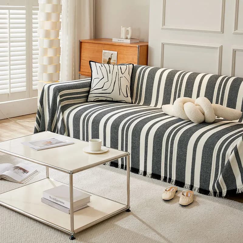1PC Asciugamano per divano Crema Vento Copridivano Cuscino per divano universale per quattro stagioni Copertura completa universale per bracciolo Copertura coperta antiscivolo