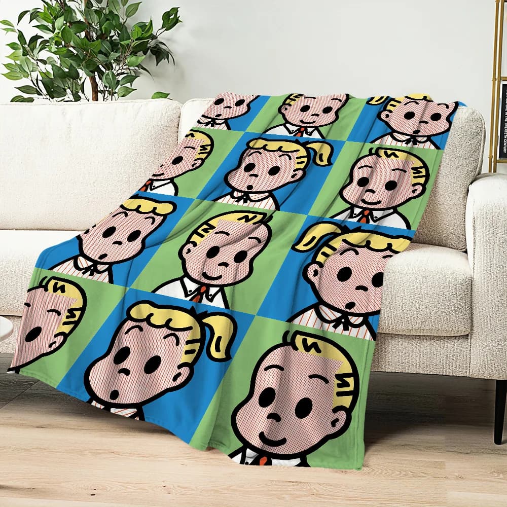 Art Cute Osamu Goods Blanket Plush Nap Sofa rug for Living Room Warm Office Bedroom Birthday Home Travel Kid Gifts