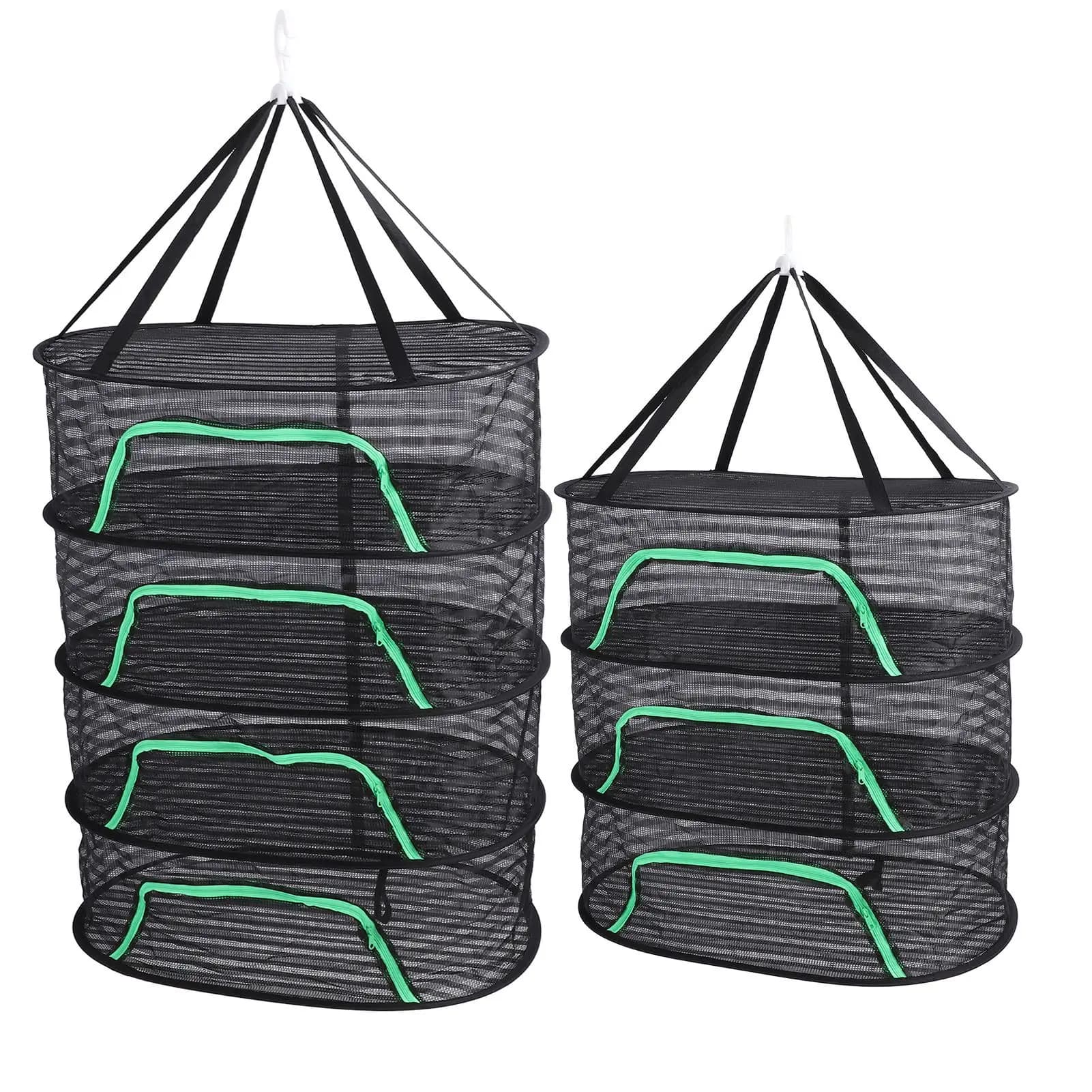 Multilayer Multilayer Foldable Polyester Suspended Mesh Breathable Banner with Hinge for Fish, Vegetables, Fruit, Petal