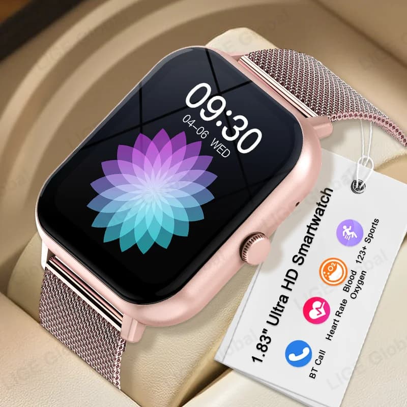 LIGE 2026 Smart Watch 1.83" HD Color Screen Bluetooth Answer Call Fitness Watches Heart Rate Health Tracker Smartwatch Women Men