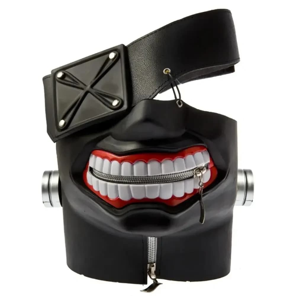 Kaneki Ken Mask Cosplay Props Men Women Halloween Party 3D Masks Anime Accessories Zipper Mouth Mask Scary Masque
