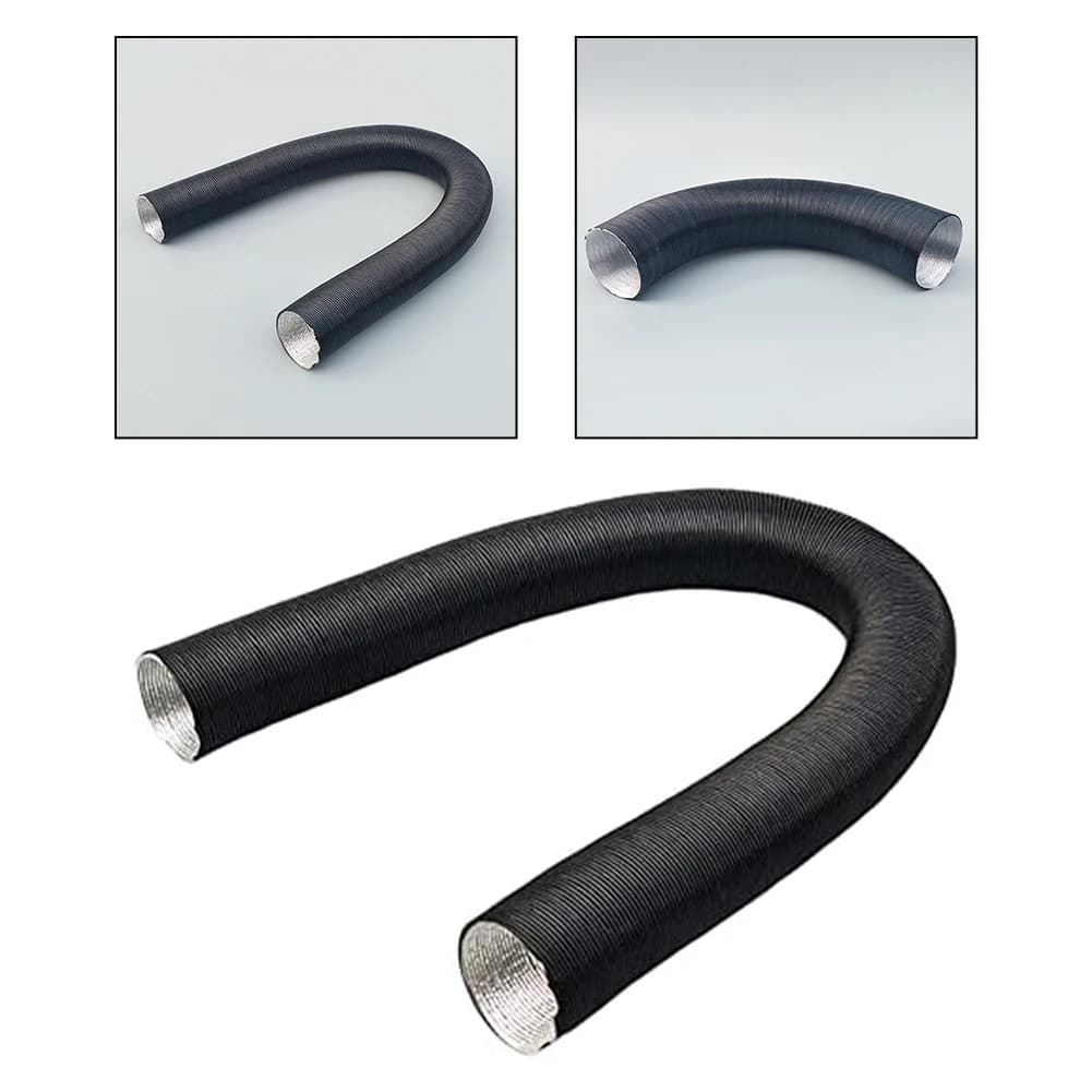 Tubo per condotto di riscaldamento dell'aria da 25 mm in foglio di alluminio, tubo flessibile ritardante di fiamma estensibile per riscaldatore diesel Webasto