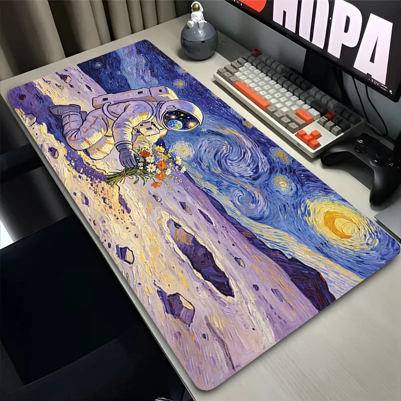 Mouse Pads Gaming Accessories alfombrilla Computer Mouse Mat Artistic style astronaut Desk Mat Space Keyboard Pad Gamer Mousepad