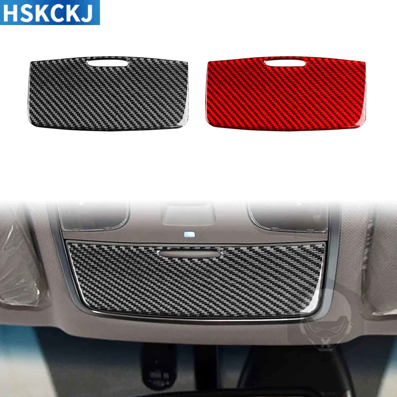 For Hyundai Sonata 2015—2017 Real Carbon Fiber Glass Box Cover Panel Trim Sticker Interior Decorative Accessories