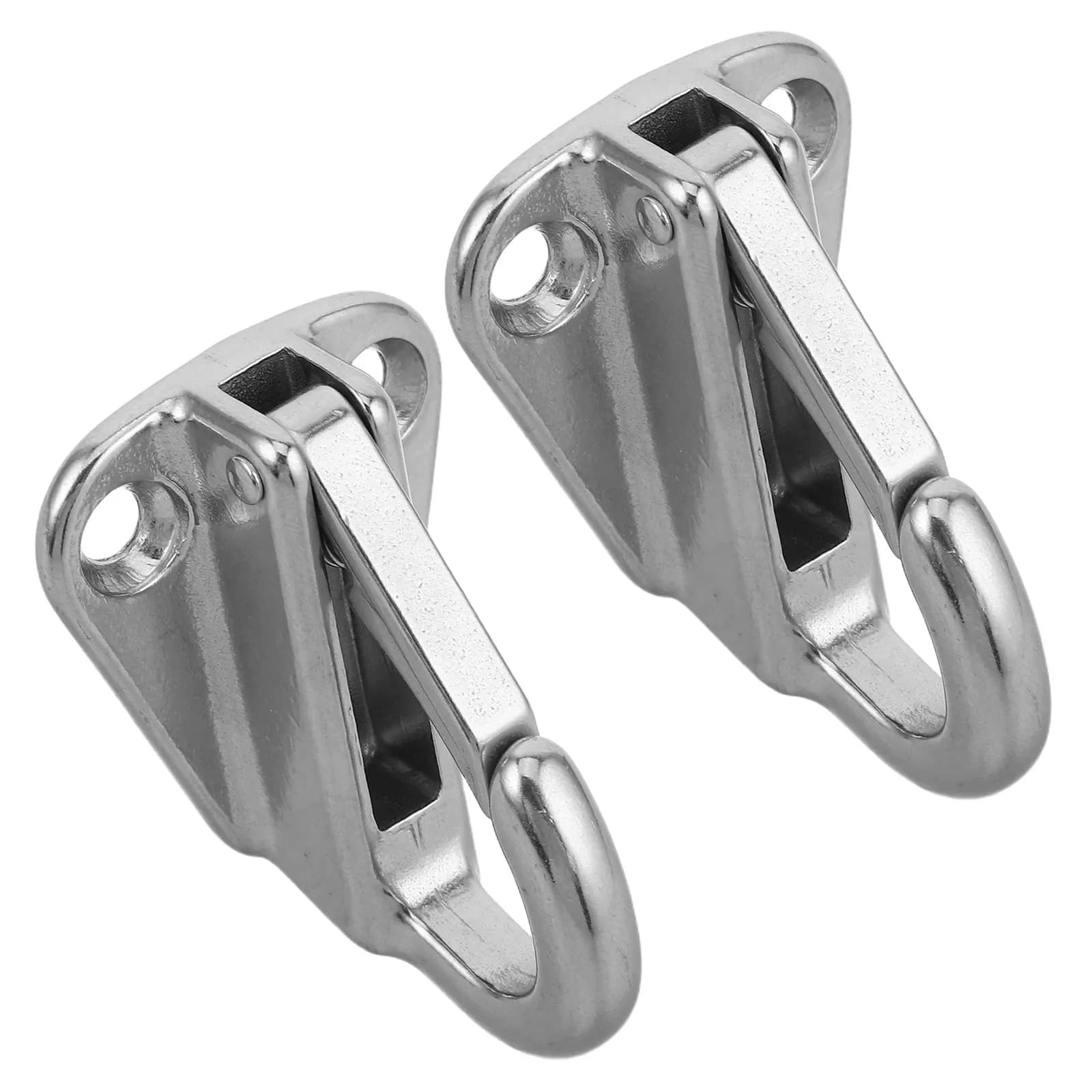 Marine Spring Snap Hooks 2 Sets Stainless Steel Heavy Duty Boat Rope Securing Clips for Trailer Caravan
