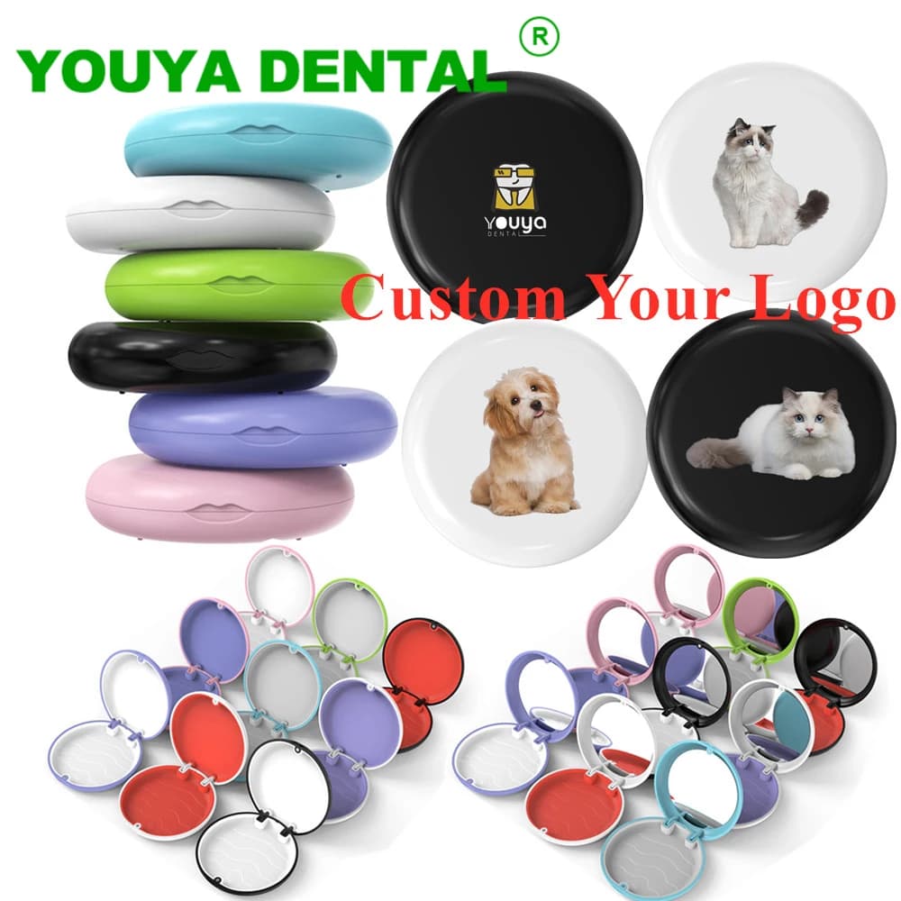 100 pcs Freezer Box With Logo Orthodontic Aligner Box Protected Denti Fin Bocca Guard Custom Container