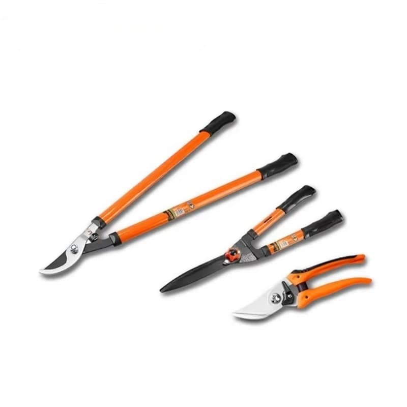 312303 Set di 3 Forbici da Giardinaggio con Impugnatura Morbida in PVC