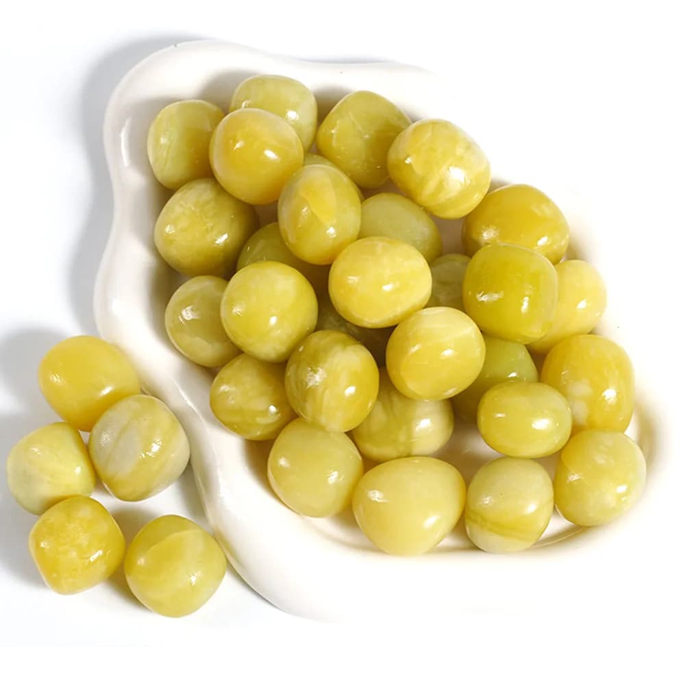 Natural Lemon Jade Stone, Incense Stone, Crystal Diffuser, Greek Crystal, Crystal Crafts, Decorative Stone, Meditation Gift and Collection