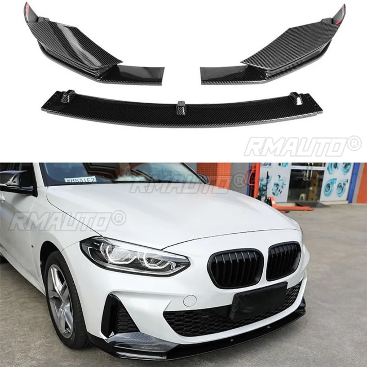 For BMW 1 Series F52 2017-2021 Car Front Bumper Spoiler Lip Diffuser Modification Bumper Guard Protector Cover Car Accessories