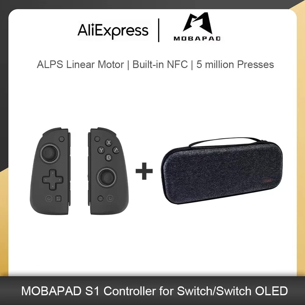 Controller di Gioco MOBAPAD S1 con Joystick Hall e Custodia per Nintendo Switch e Accessori per Gamepad NS OLED