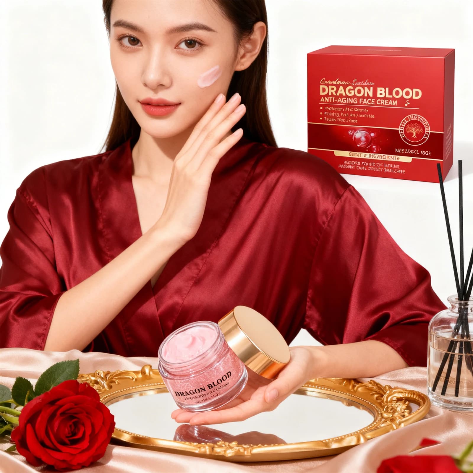 Dragon Blood Cream Face Cream at retinol Antiage Improves dry and rough skin Deep hydration Nutrient Scratching facial care