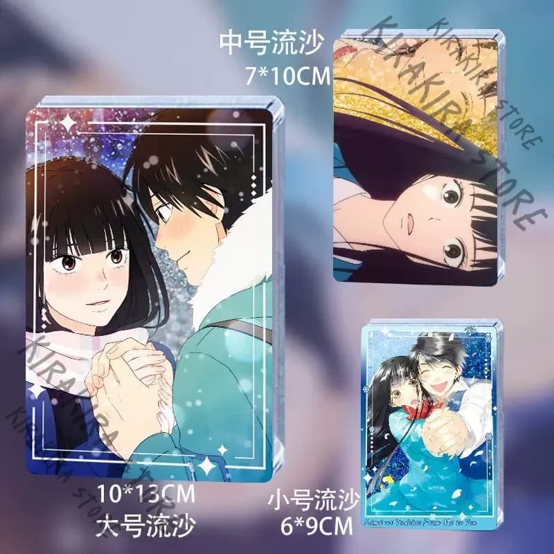 Kimi Ni Todoke: Da Me To You Piatto in acrilico Fangoods Ornamenti cosplay Kazehaya Shouta Piastrelle Mahjong con sabbia fluente.