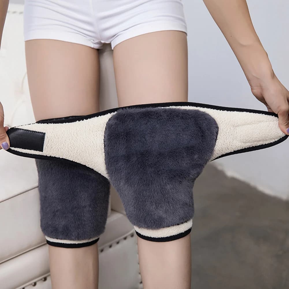 Velvet allargato ginocchiere riscaldanti ginocchiere termiche traspiranti per interni ed esterni