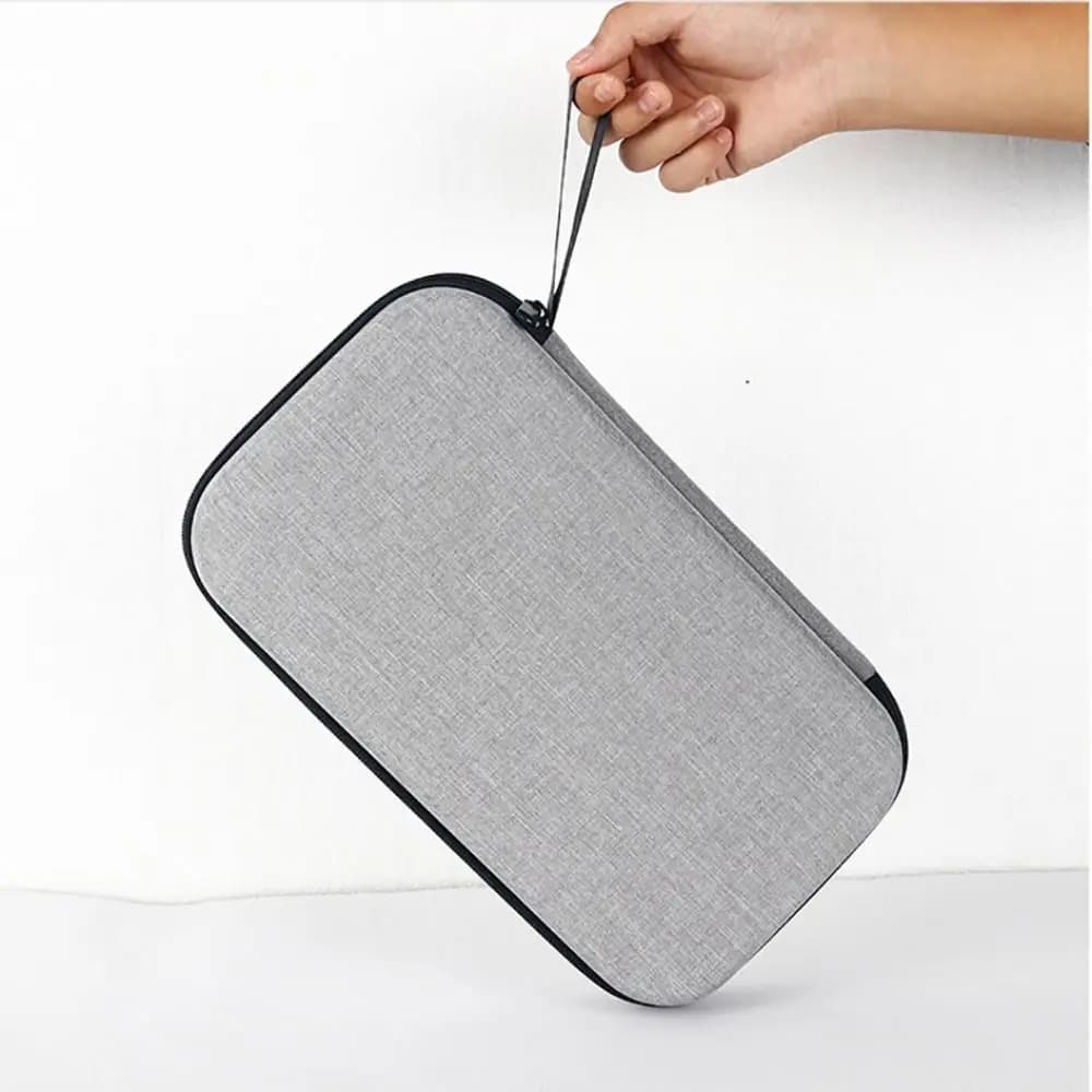 EVA Ping Pong Paddle Case Black Grey Shockproof Hard Shell Storage Bag Hard Shell Anti-drop Sport Bag Table Tennis Racket