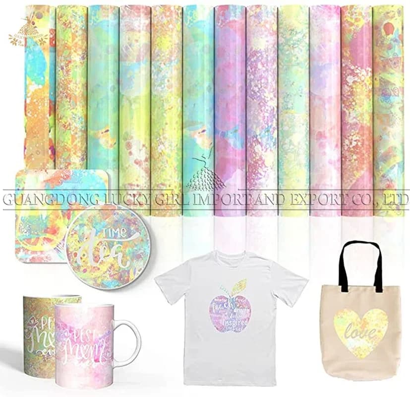 Lucky Goddness 1 foglio di inchiostro per trasferimento infusibile 12x12 "carta per trasferimento di sublimazione per acquerello adatta per tappetino per mouse Tshirt Cup