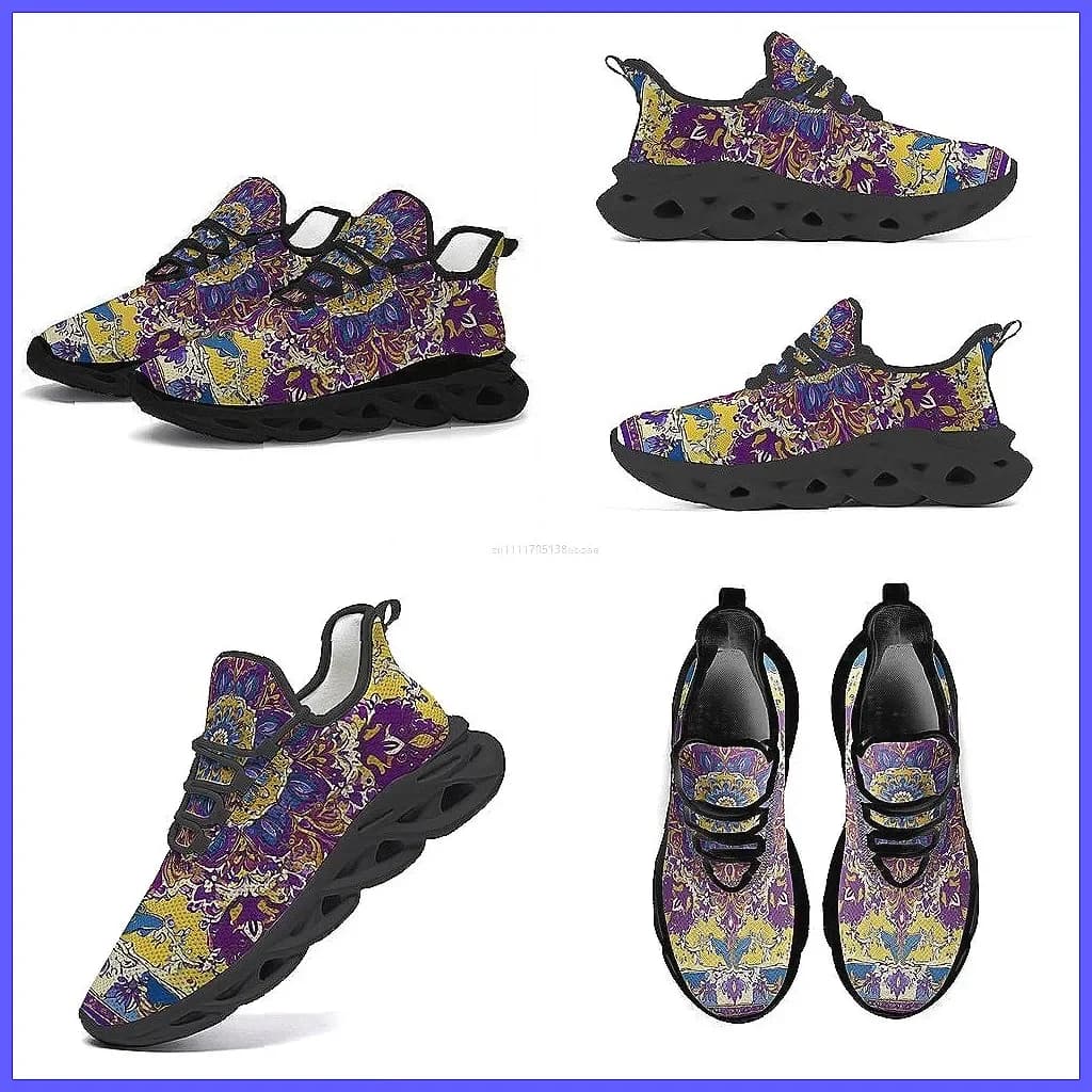 Sneakers Viola Bohemien con Lacci per Uomo e Donna, Scarpe da Corsa Leggere e Traspiranti
