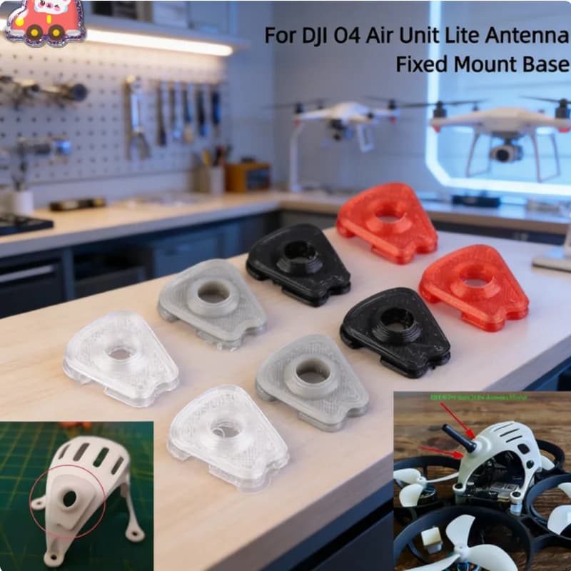 BetaFPV Meteor75 Pro O3/O4 Air Unit Lite Antenna Fixed Support for Protective Base antenna 3D Printed Urti-resistant accessory
