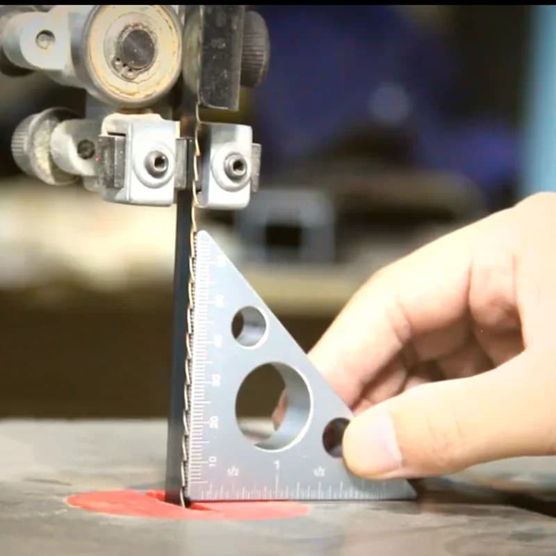 Aluminium Righello for woodworking Triangular Alloy Bilance Machining Instruments for measuring square height by carpenter Caliber