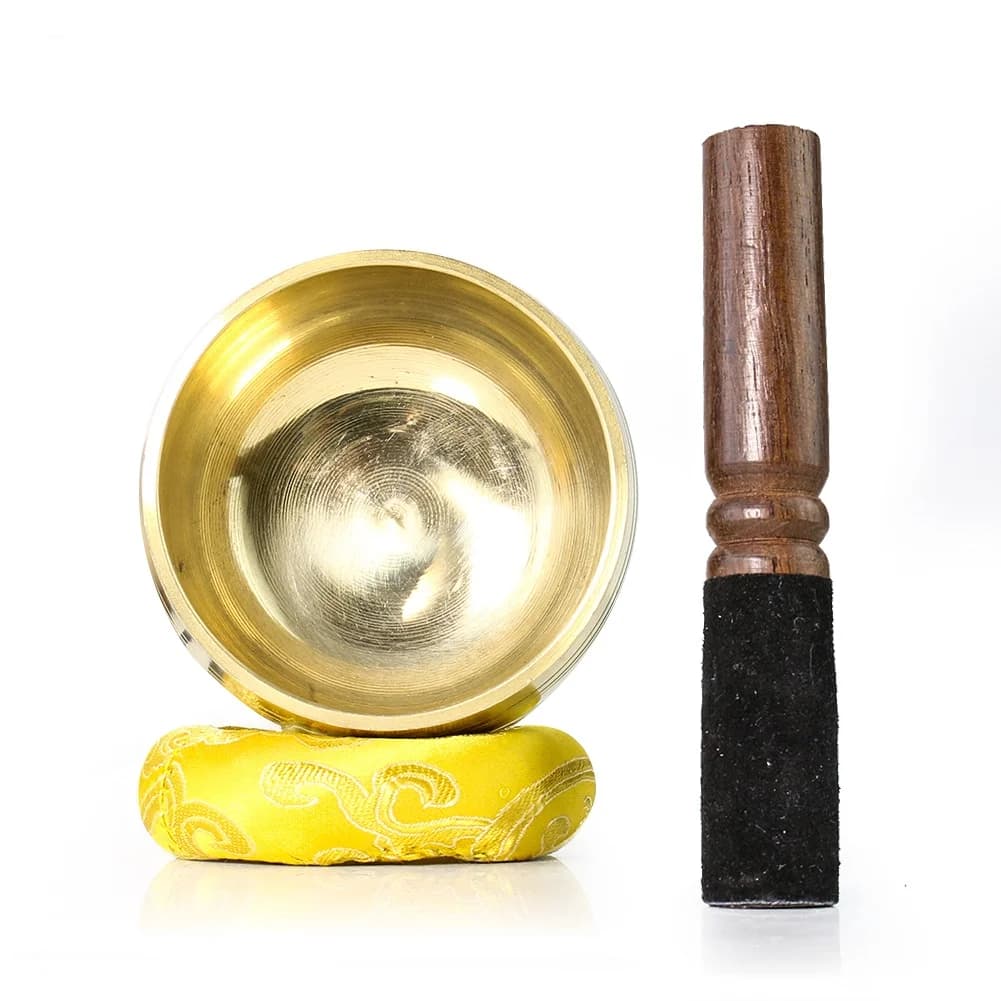 Miwayer Smooth Finish Tibetan Singing Bowl Set Meditation Bowl for Yoga Stress Relief Unique Gift Sound Healing Therapy