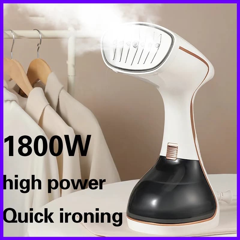 Vaporizzatore Portatile per Vestiti da 1800W con Controllo Touch Screen, Preriscaldamento Rapido in 15 Secondi, per Casa e Viaggio