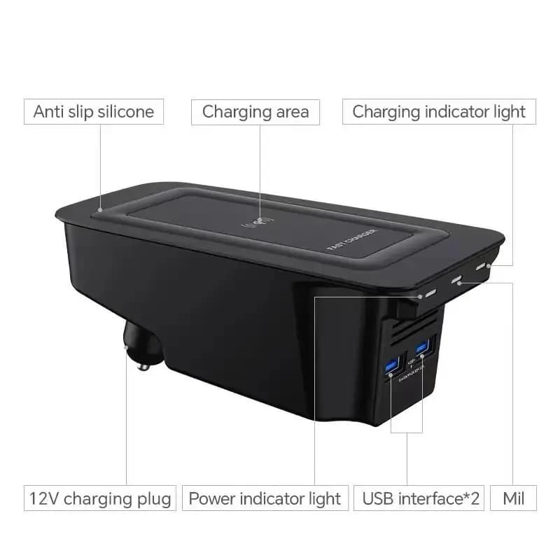 Caricabatterie Wireless da 15w per Volvo V60 S60 XC90 S90 V90 XC60 xc90 caricabatterie rapido per telefono cellulare per accessori Volvo