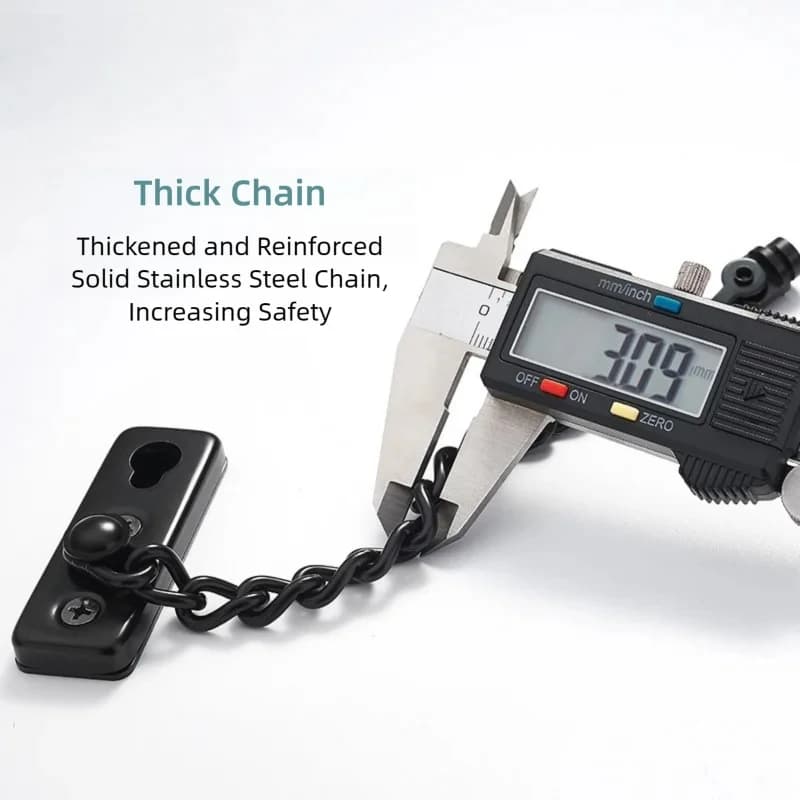 Multi-Color Stainless Steel Anti-Lock Door Chain Home Safety Security Anti-Theft Protection for Hotel & Residential Use